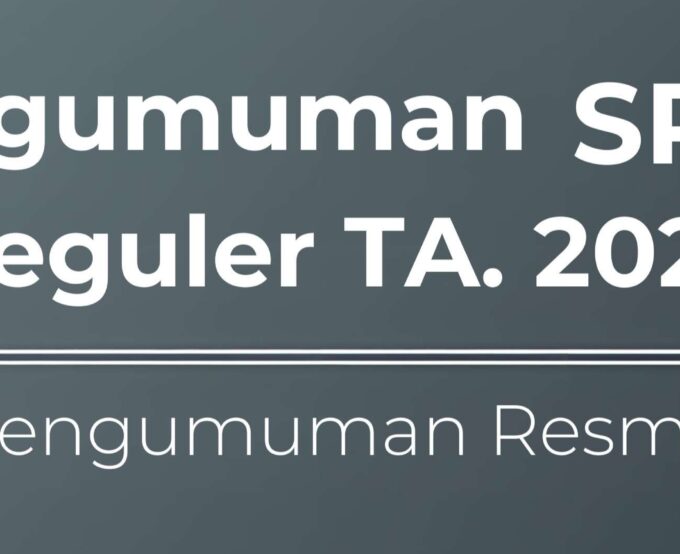 Pengumuman SPMB Jalur Reguler TA.2026/2027